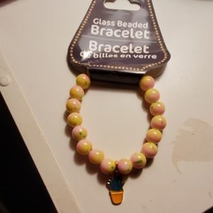 Cactus glass beaded bracelet